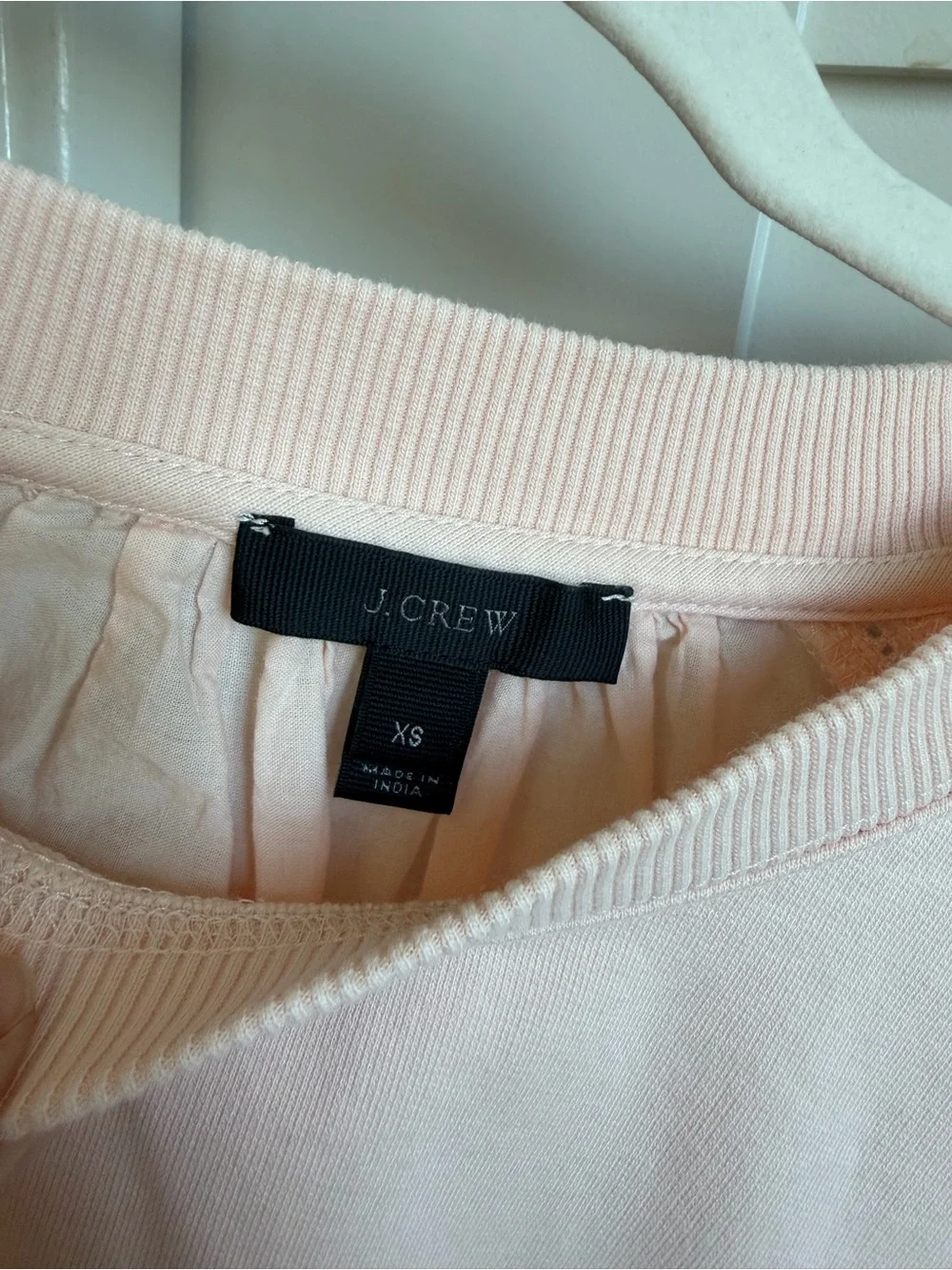 J. Crew Pink Cotton Crewneck sweatshirt